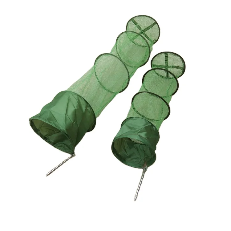 Small Fish Protection Net Bag Black Wild Fishing Steel Fork Fishing Protection Gea