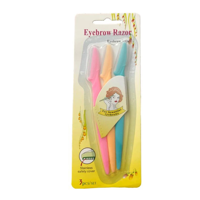 
Wholesale Eyebrow Trimmer 3pcs blister packing cheap hotsale 