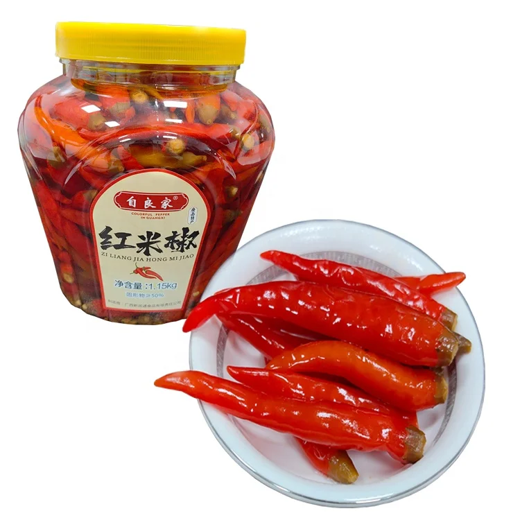 Factory wholesale high quality pickled pepper red pepper hot and sour vegetables canned