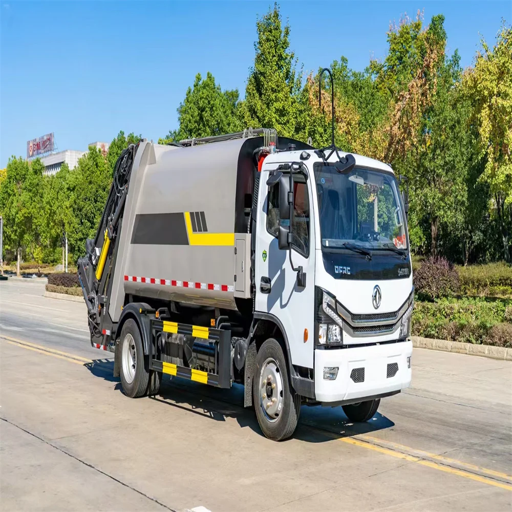 Factory Direct Sales 6x4 4x2 Waste Truck Hydraulic Hook-Lift Hoist Garbage Transport Truck With Garbage Bin For Sale