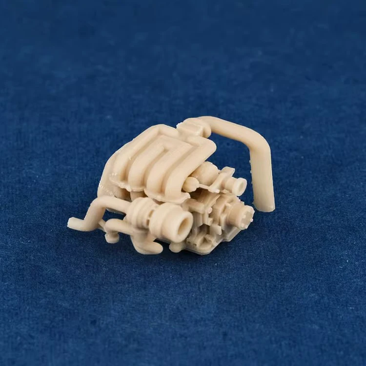 1/64 Vehicle Engine 13B Model Uncolored Resin Garage Scene Repair Tools Decoration Simulation Scene Toy