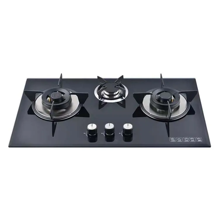 Домашняя трехконфорная плита, Встроенная газовая плита, сжиженный нефтяной газ, газовая плита