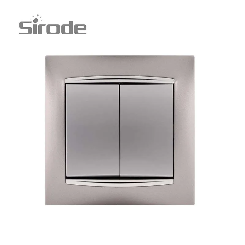 Sirode Smart EU Standard 1 gang silver color compatible doorbell switch hot in Alexa and Google