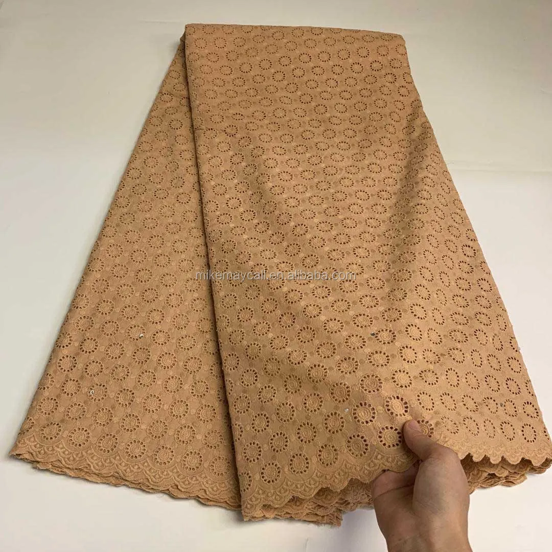 
2021 Latest Nigeria Swiss Laces High Quality Swiss Voile Laces Switzerland Cotton African Dry Lace Fabric 