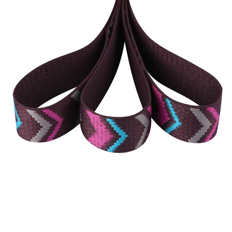 Factory Manufacture Various  Women Wide Belts Long Jacquard Webbing tape for garment accessories