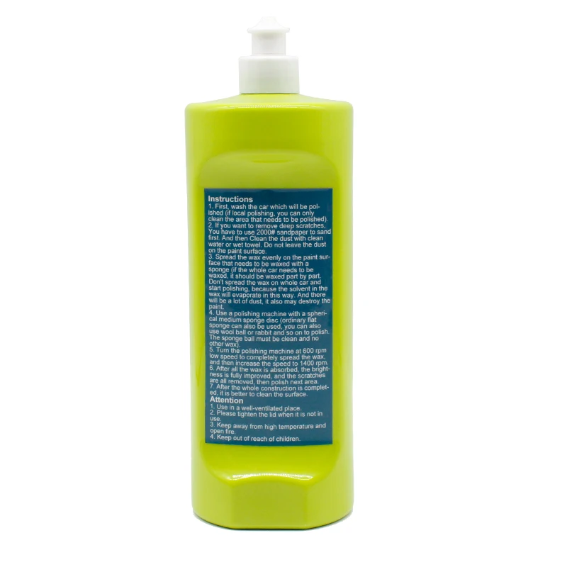 Заводская цена высококачественное втирающее вещество для краски автомобиля средний Полировочный восковой протектор