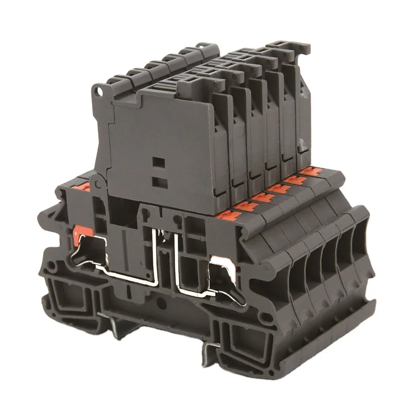 CHIKU UL Spring Push In Connector RPI 4-TWIN Din Rail Terminal Blocks 1000V for Wiring