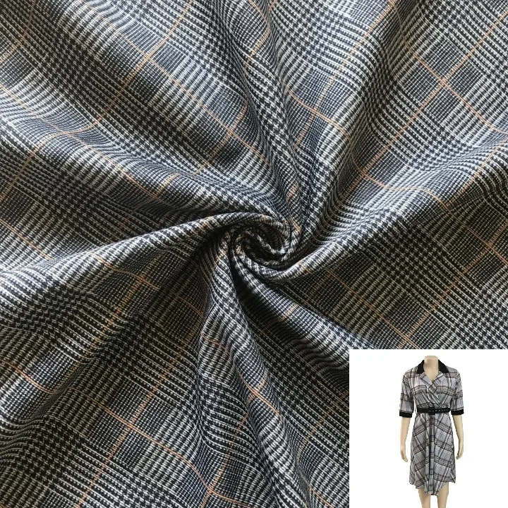 Hot Sale Wholesale 40s Viscose Poly Spandex 4 Way Stretch Fabric Ponte De Roma Fabric For Dress Pants