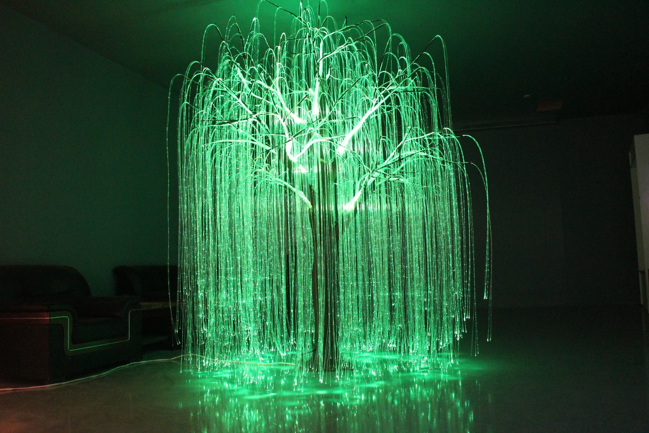Custom christmas holiday decoration fairy lamp  fiber optic string led tree light