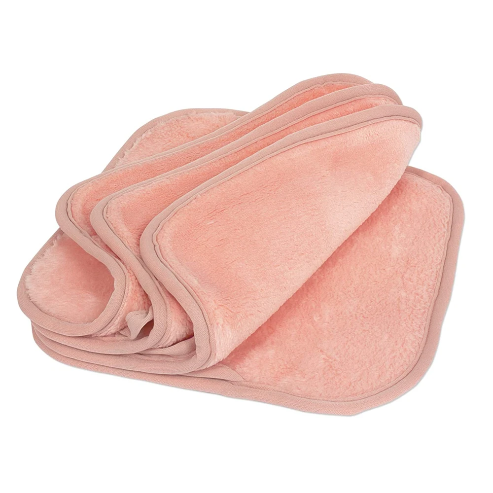 Wholesale Reusable Soft Absorbent Microfiber Clean Face Cloth Fleece Makeup Remover Facial Cleansing Cloth