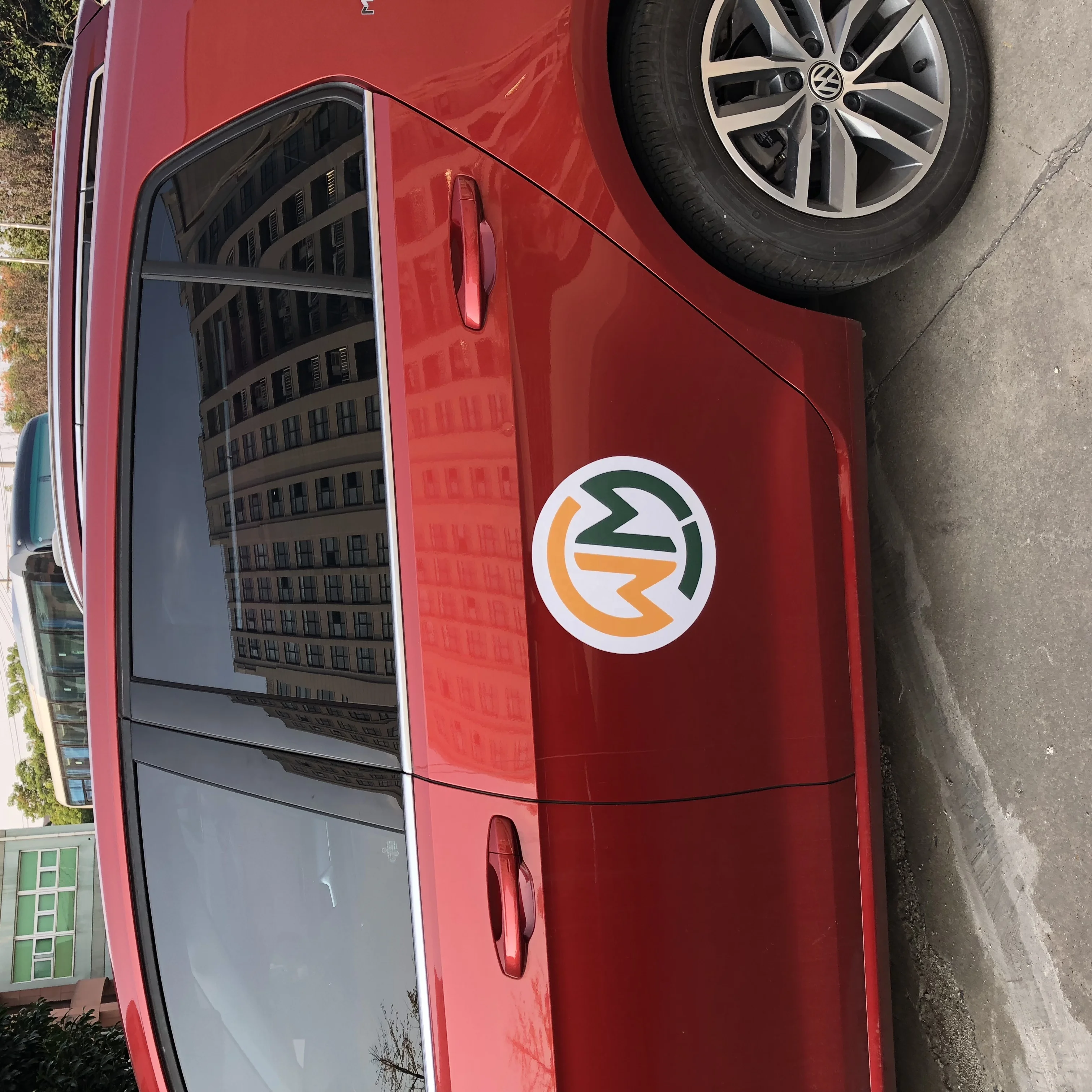 Decorative Outdoor Waterproof Anti-Uv Custom Car Door Bumper Magnets Logo Sticker Signs