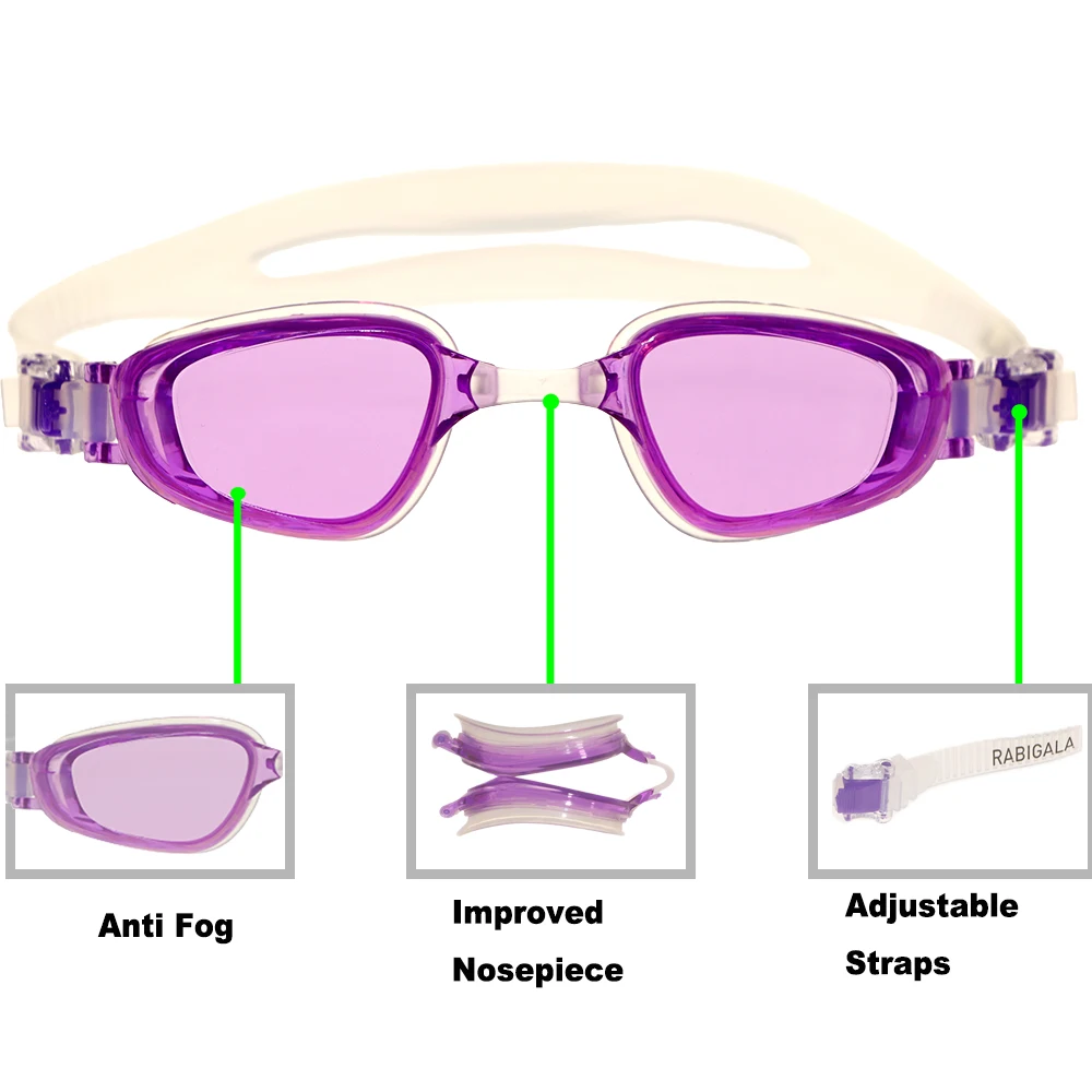 Water Sports Swim Goggles Custom PC Lens Outdoor Anti Fog Swimming Googles Uv Swimming Glasses