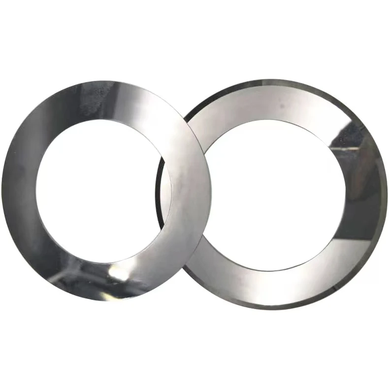 customized Corrugated Cardboard Tungsten Carbide Circular Knife Steel Blade Carbide Tipped Slitter Knife