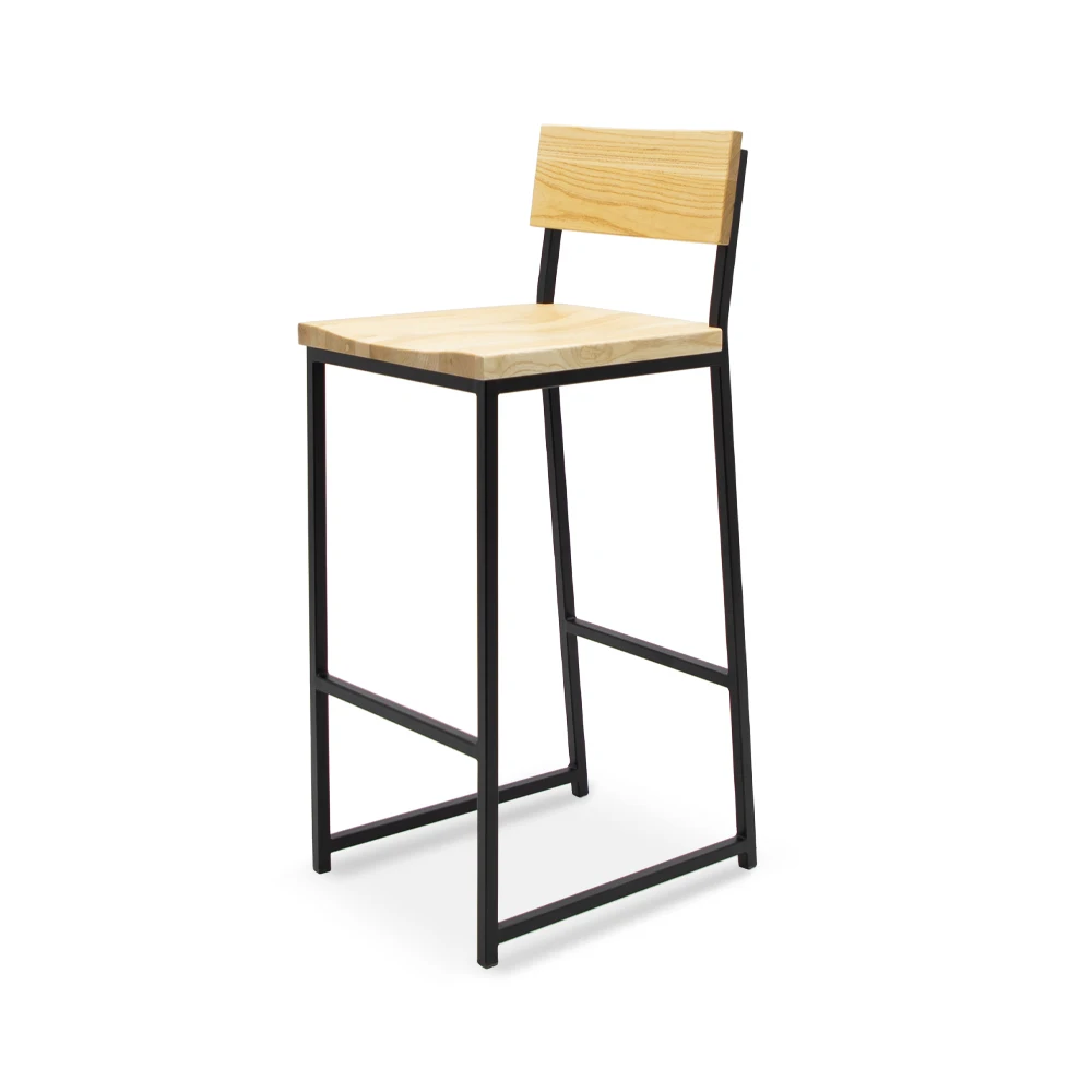 Classic Commercial Furniture Catering Bar Stools Backrest Bar Stool Restaurant Chairs Industrial Guangzhou Modern Furniture