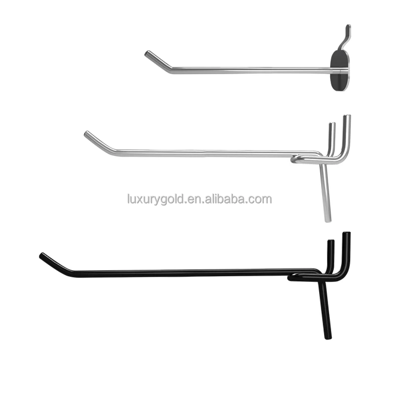 Heavy Duty Metal Hook Pegboard Supermarket Pegboard Hook Wire Mesh Display Hooks