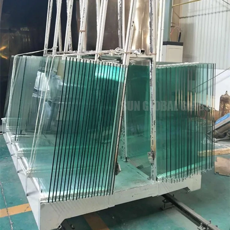 12mm Tempered Glass Sheet Custom Big Size Safety Toughened Processing Glass Plant