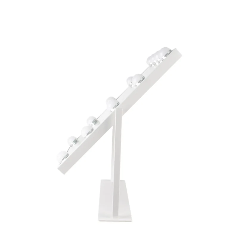 Vanity Mirror with Lights Light up cosmetic Mirror with 9 LED Bulbs Tabletop Plug in Makeup Mirror with Lights