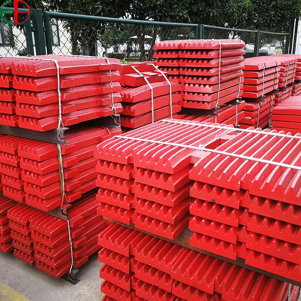 High manganese steel coarse tooth fine tooth movable fixed jaw plate support plate crusher wear-resistant accessories jaw plate
