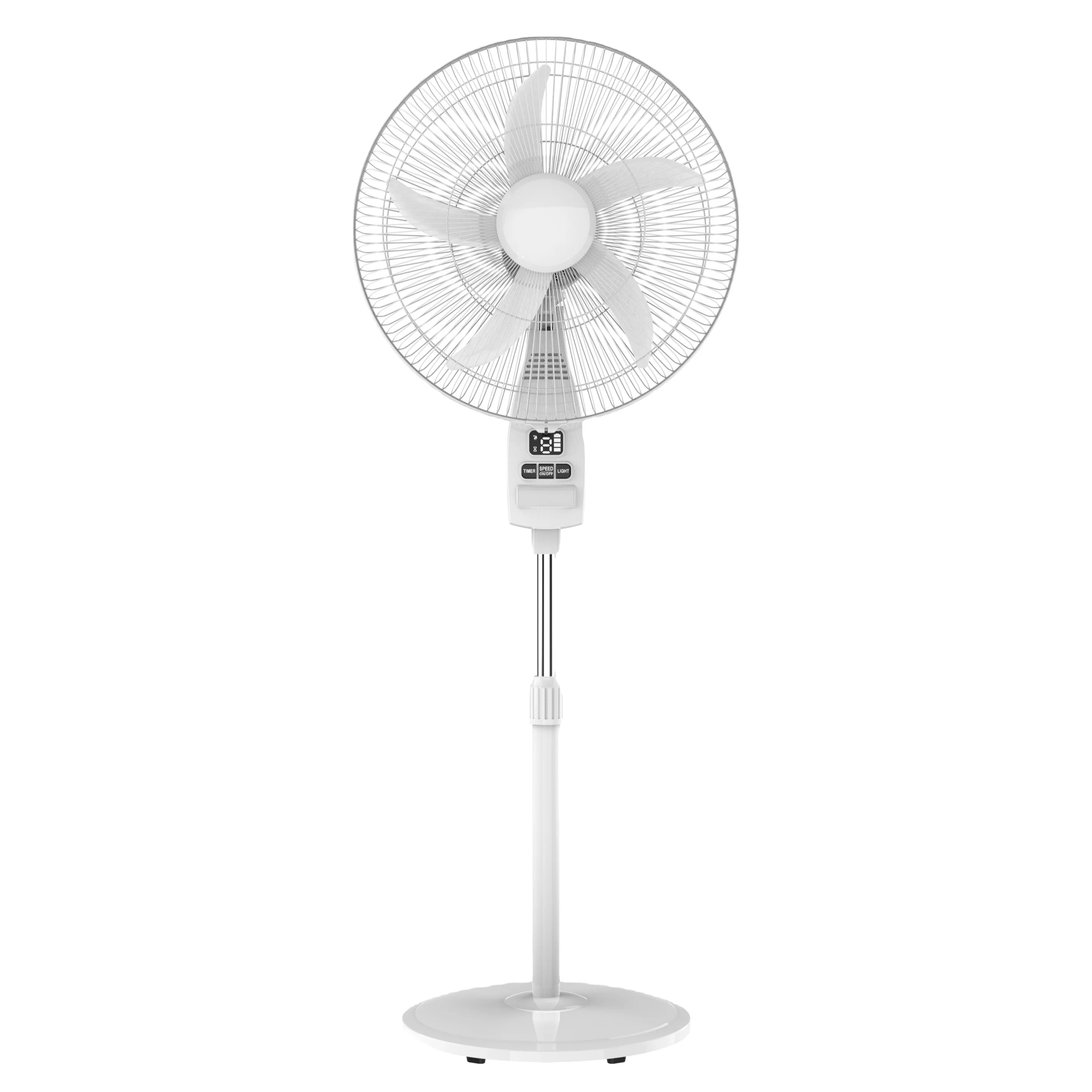 18 Inch 12V Battery 9 Speeds High Quality Rechargeable Stand Solar Fan With Remote Control