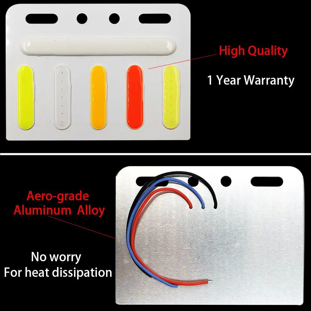 COB Truck Flashing Light 12V LED COB Lamp for Trucks Brake Strobe Lamp Warning Signal Lighting Waterproof Lorry Lighting Bulbs