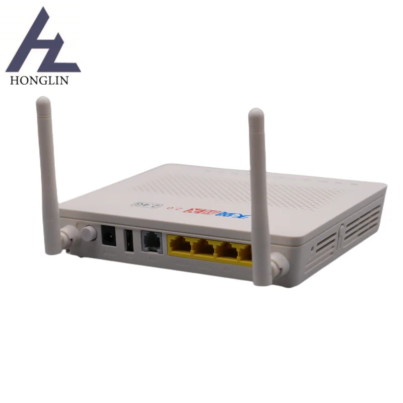 Hot sale products HS8145C Fiber Onu Gpon Router 1GE + 3FE + 1TEL + USB + Wifi Echolife HS8145C terminal