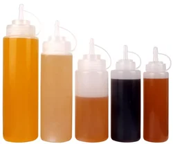 Made in China Squeezable Hot filled ketchup BBQ Chili Sauce Plastic bottles Squeeze bottle