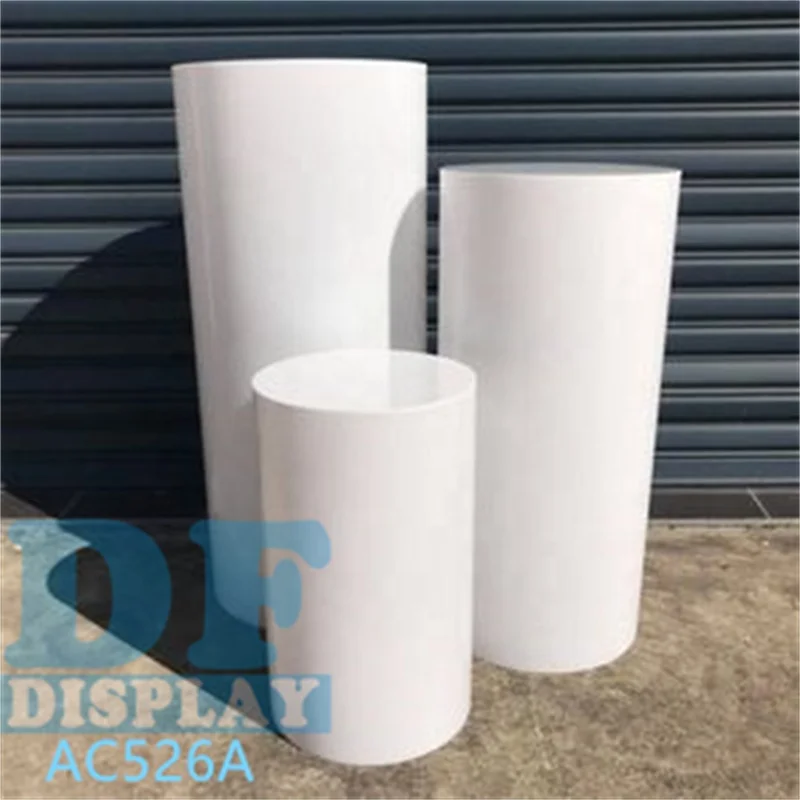 Plinth Stand Plinths Display Wedding Round White Display Plinths Pillar For Wedding Party Decoration Pedestal Round Cylinder