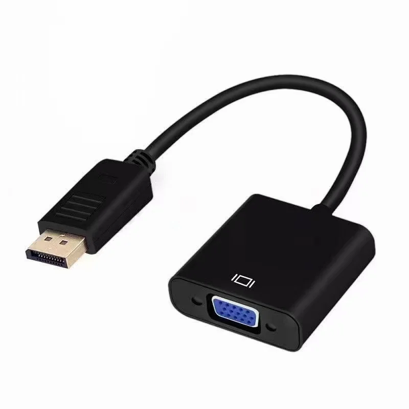 Amazon hot selling DP Display Port Male to VGA Female Converter Adapter Cable For PC Laptop
