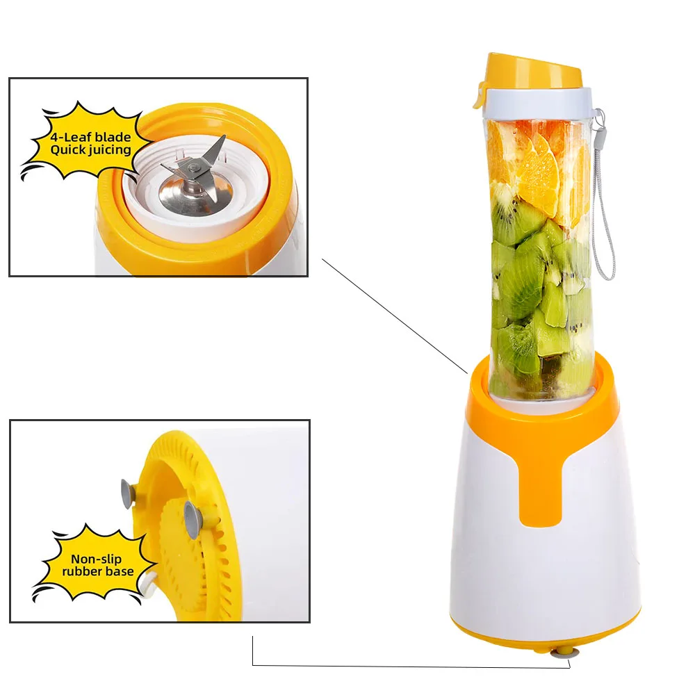 kitchen living mixer blender and smoothie maker juicer machine electric with cups plastic for drinks for retail store