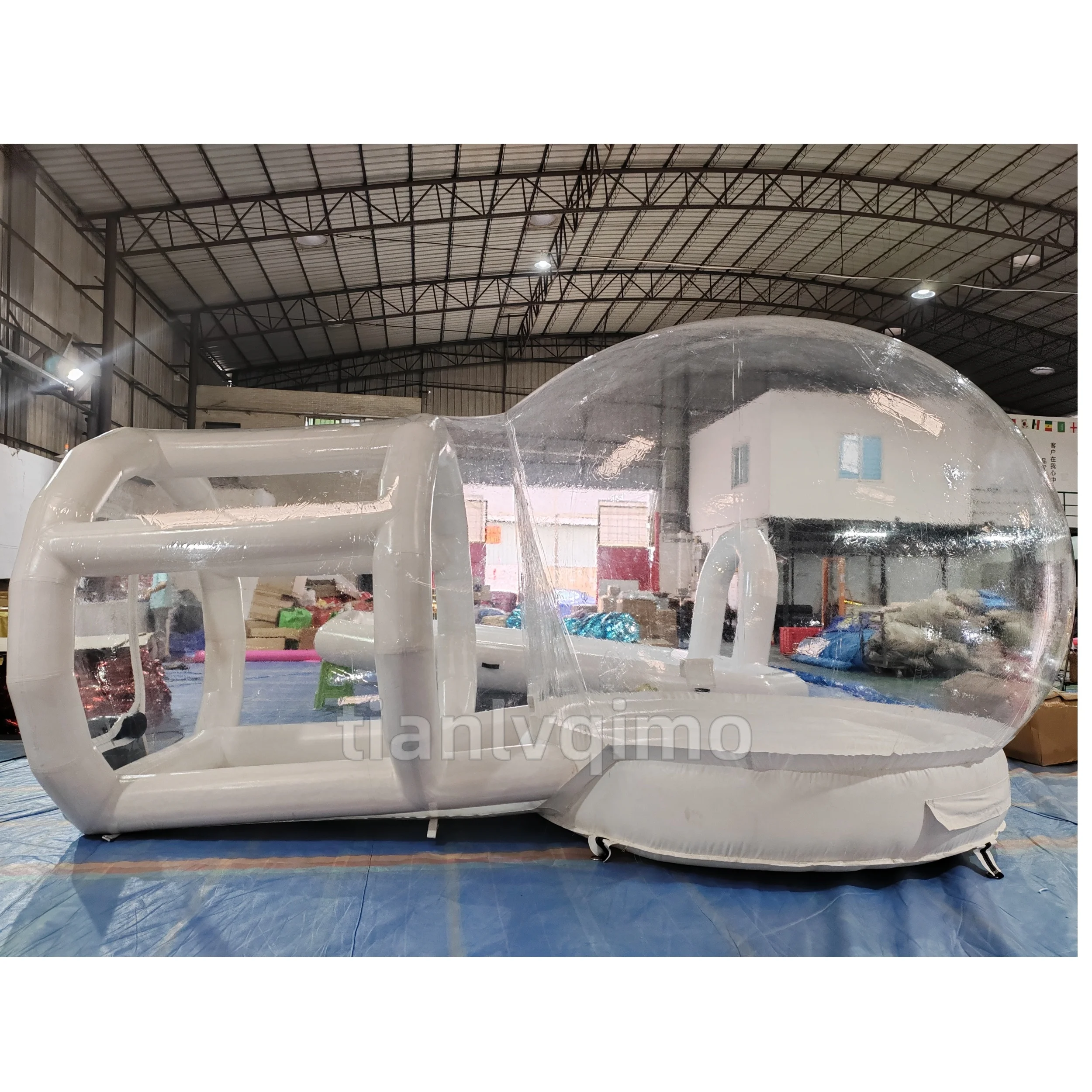 Custom Dome Transparent Bubble House PVC Inflatable Pipe Bubble House Bounce Tent