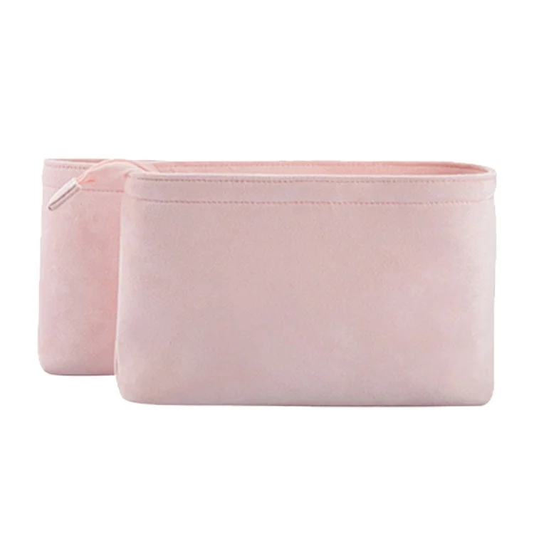 best quality newest material zipper multi-size  Italian alcantara inner bag organizer insert handbag