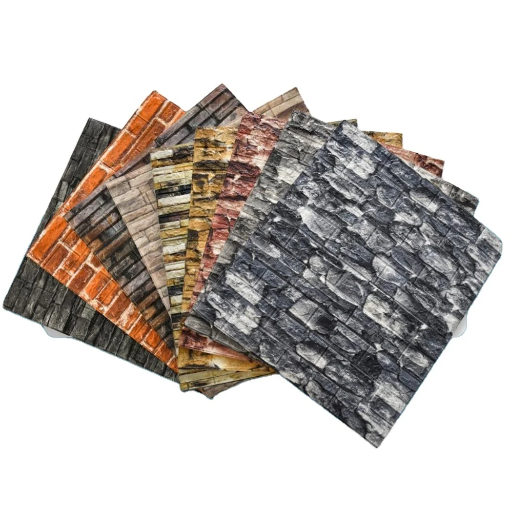 3d XPE foam  self-adhesive wallpaper home decoration 3d brick pe foam wall sticker