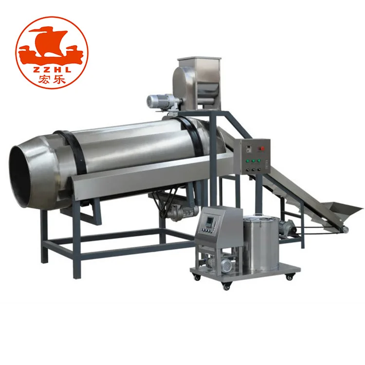 Промышленная барабанная машина для специй одинарная нанесения покрытий и на закуски