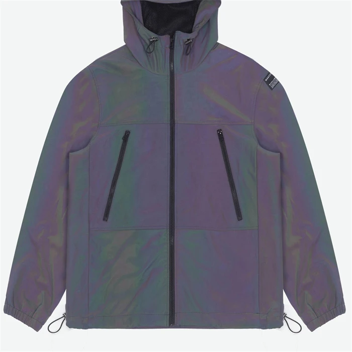 Mens reflective jacket Custom Logo Long Sleeve Running Plain Hoodie High Quality Jacket Men reflective jacket