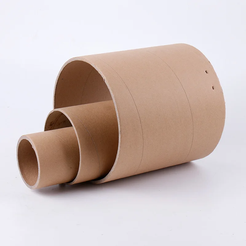 Customized Brown Kraft Mailing Postal Packaging Textile Roll Core Cardboard Paper Tube Factory