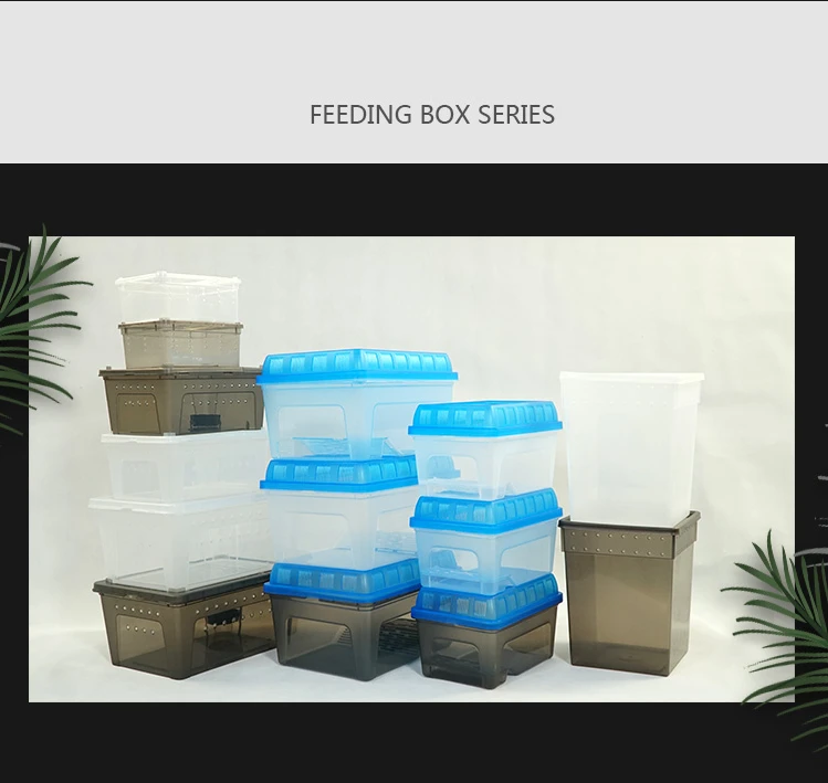 Barbarous BG Growth SG-01 Aquarium Reptile Breeding Box Plastic Water Turtle Tortoise Paradise Reptile Cage tank Feeding Box