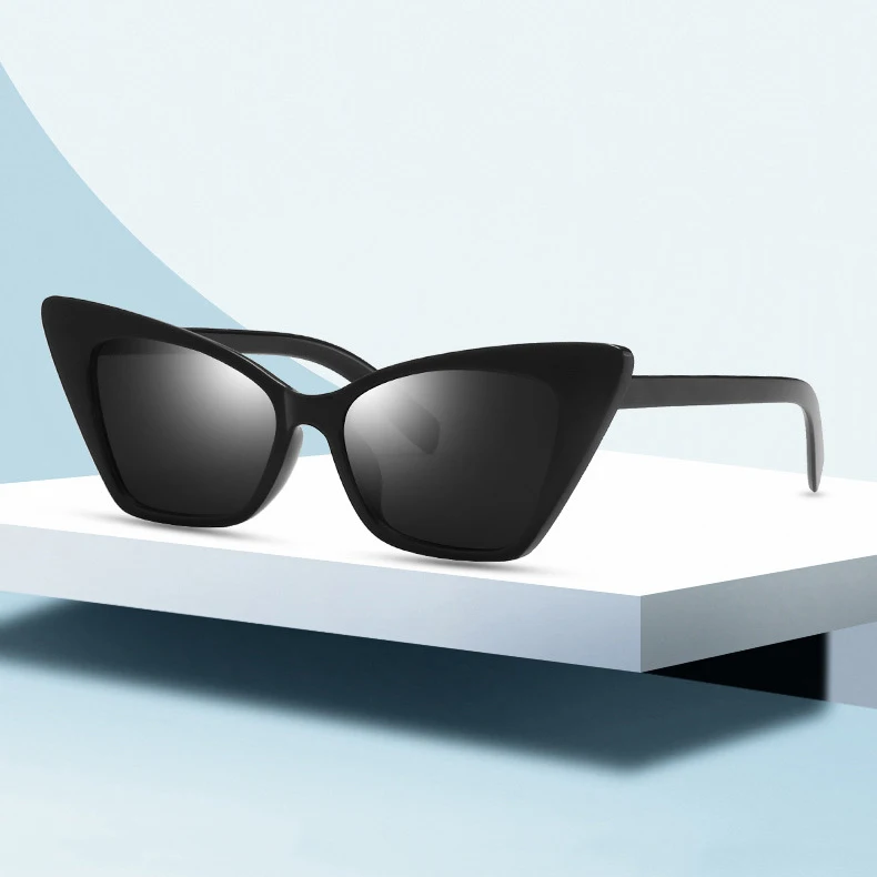 Occhiali da sole donna fashion retro plastic women customizable cateye sunglasses in bulk