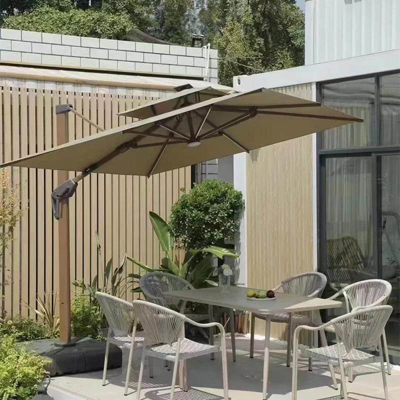 Outdoor Furniture Umbrella & bases Large Cantilever square Parasol 3m Garden cheap Parasol sun patio umbrellas
