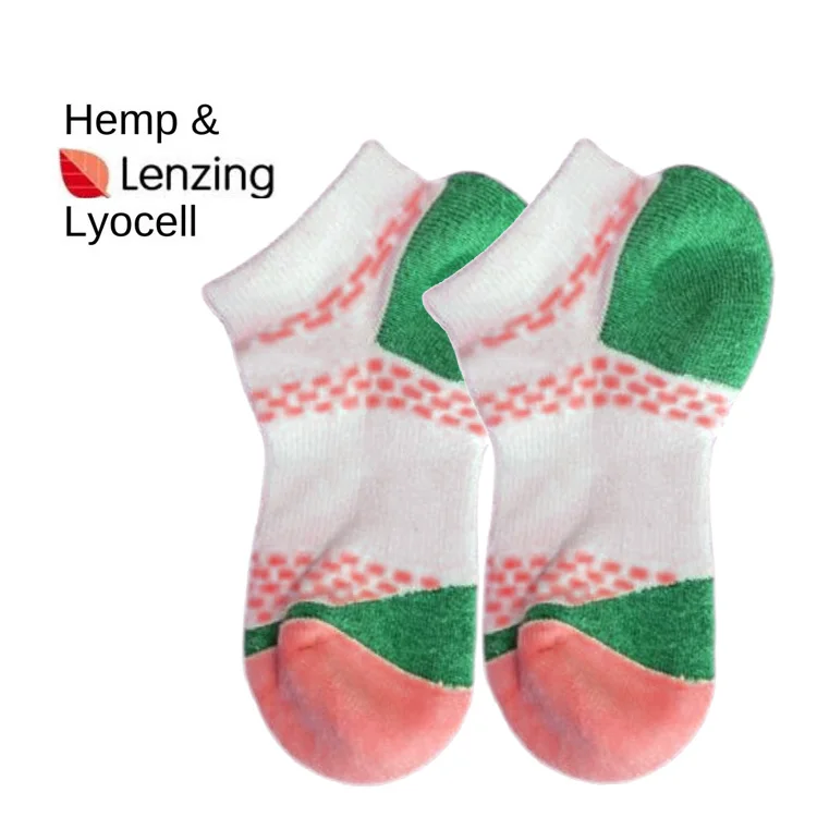 OEM Custom Logo Eco-friendly LENZING Lyocell Sustainable Fiber Blend with Natural Hemp Daily Socks