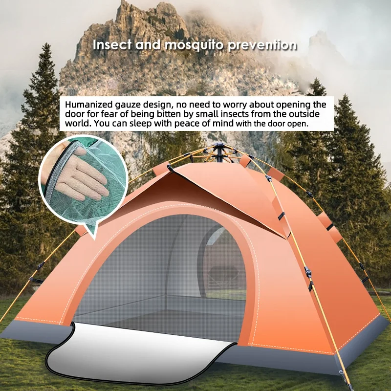 New design factory wholesale quick automatic opening foldable camping tent for mountaineering