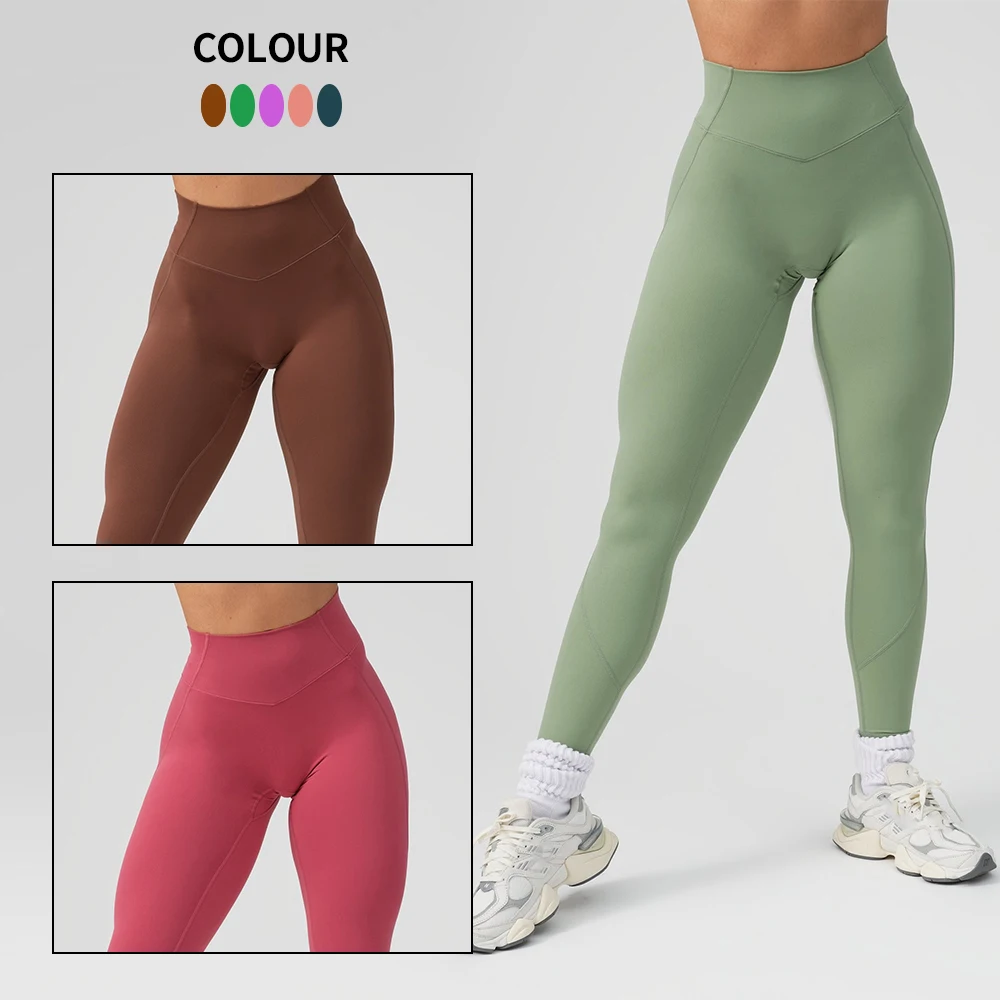 Wholesale Womens Booty Tight Yoga Leggings High Waist Push up Yoga Pants Gym Fitness Scrunch Butt Leggings For Women