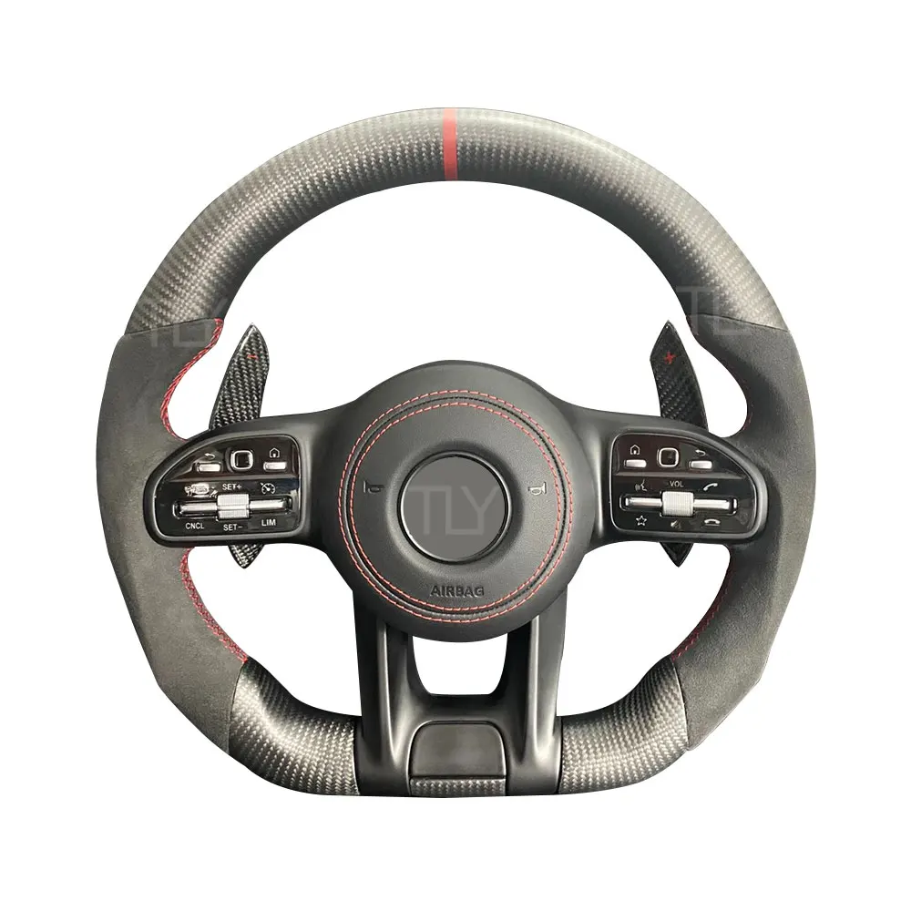 Для Mercedes Benz W212 W213 W204 W205 W211 W177 W176 W218 W463 индивидуальная Алькантара из углеродного волокна 2005-2021