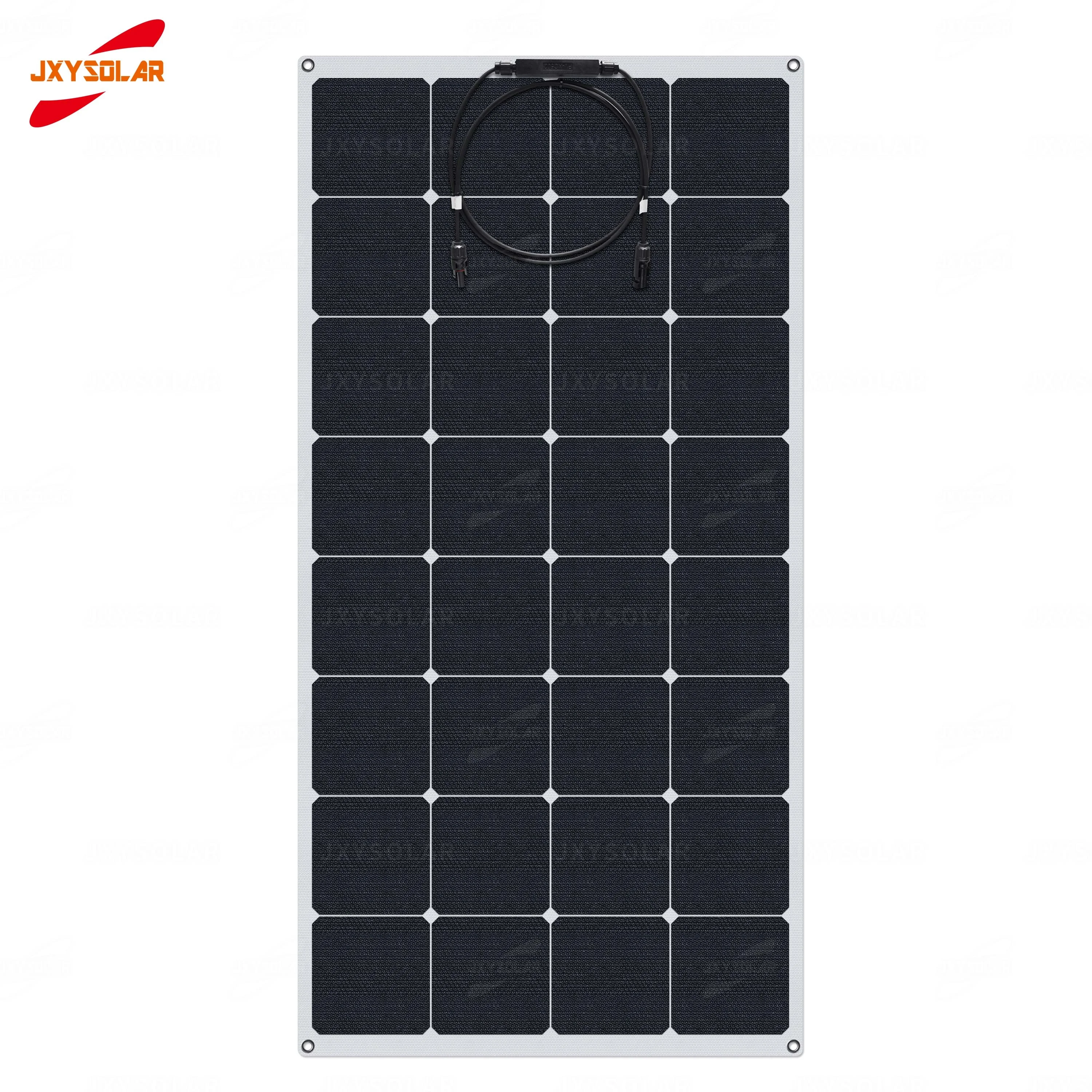 110W 18.5V ETFE Sunpower Cells Semi Flexible Solar Panels Charging For Batteries Marine Yachts Campervans Boats RVs