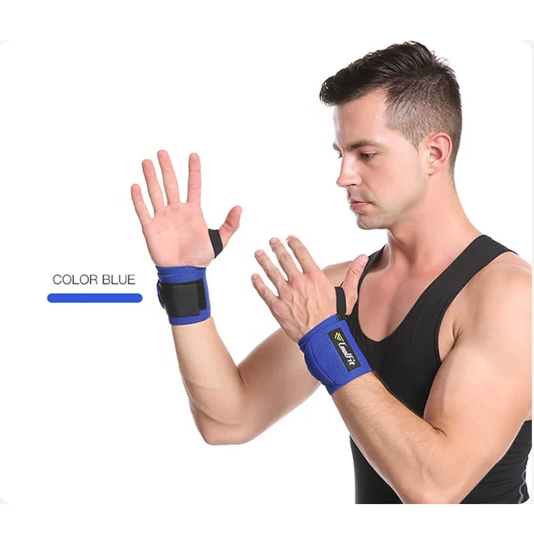 
2019high quality factory price elastic winding compression breathable wrist support/wrist bracer/wrist bandage 