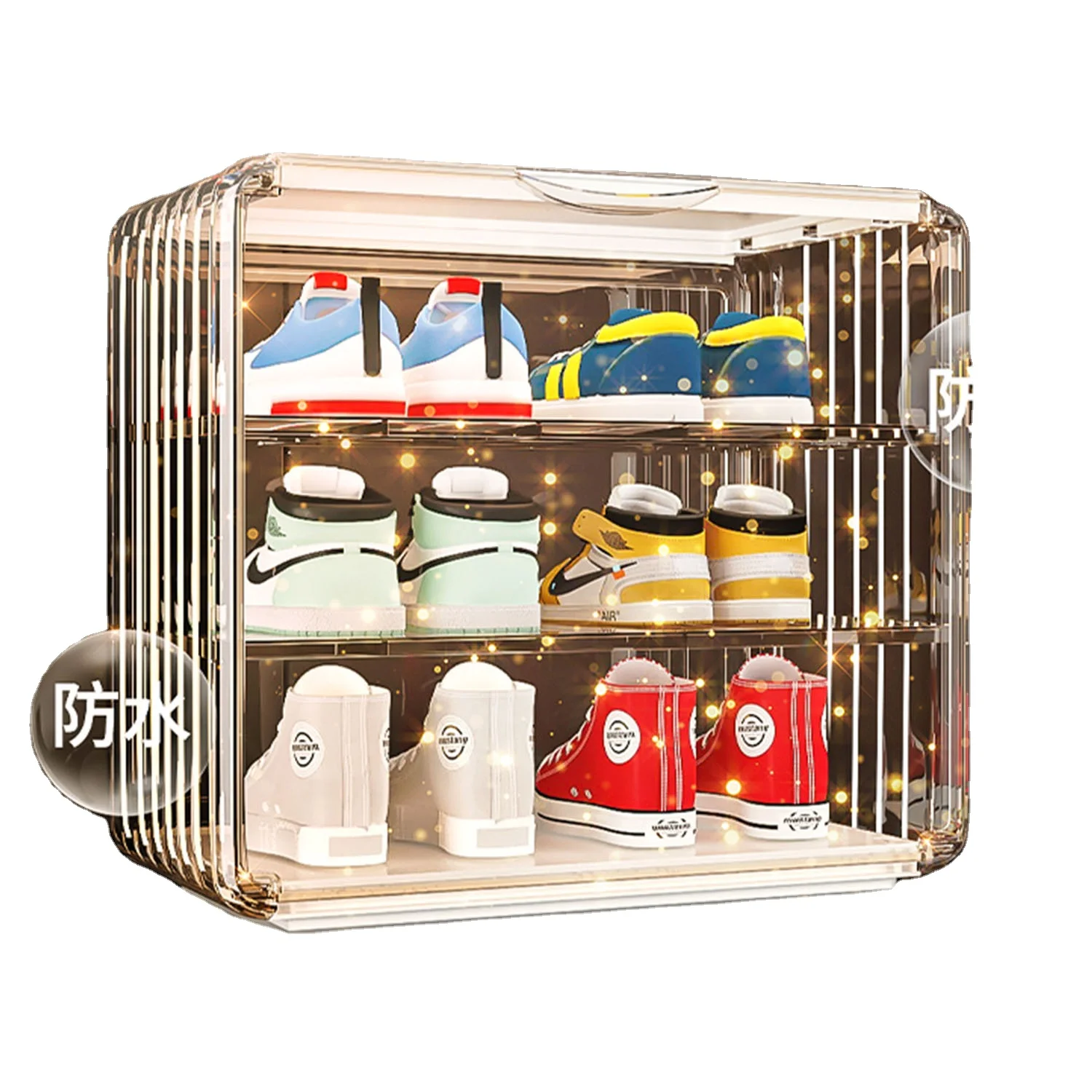 MIJIA factory directly sale drop shipping transparent shoe case storage display box for sneaker