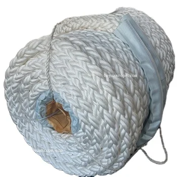 100MM Strong Strength Nylon Marine Rope  8/12 Strand Marine Grade Double Braided Nylon Mooring Rope