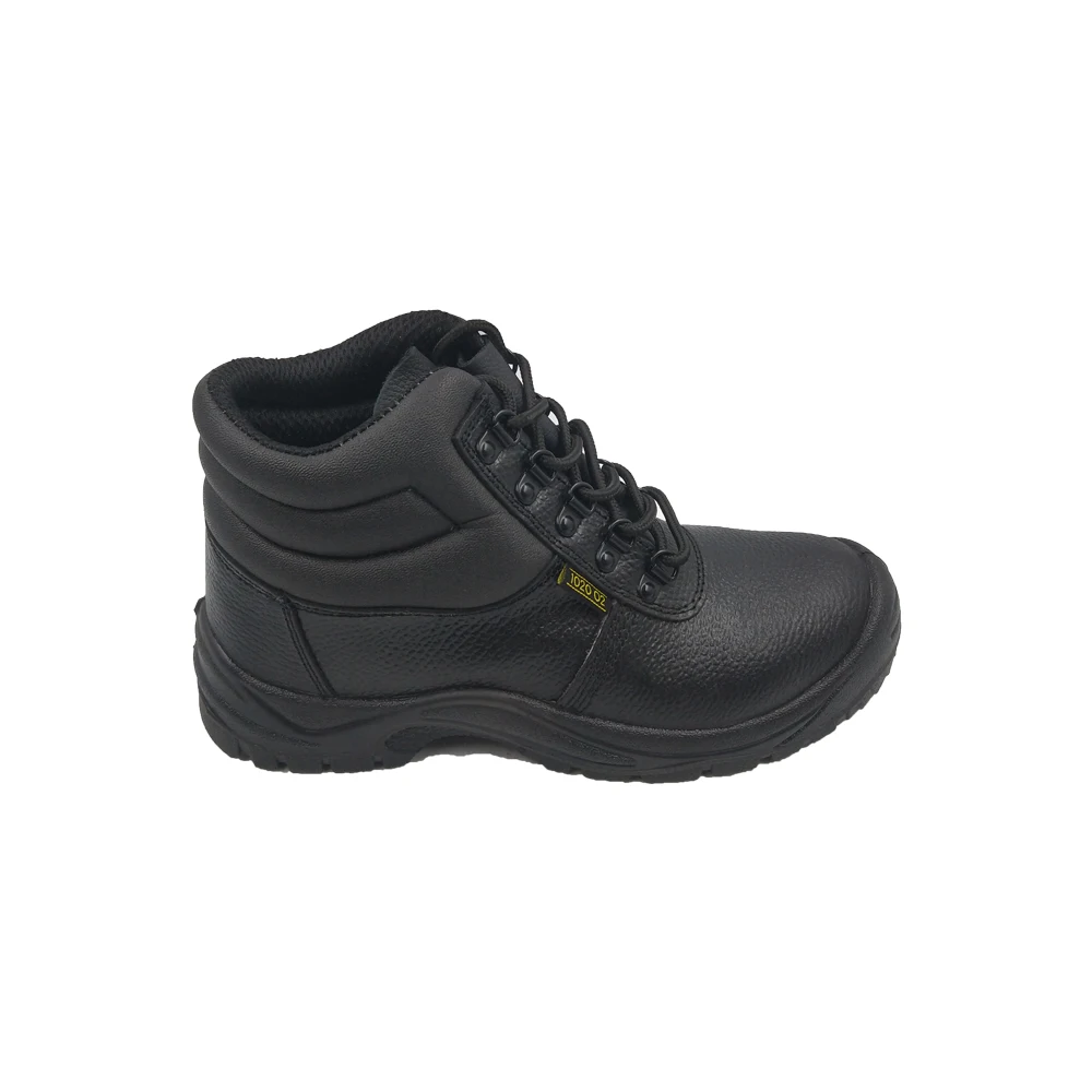 Morning Glory Footwear Black embossed action leather security steel toe safety shoes