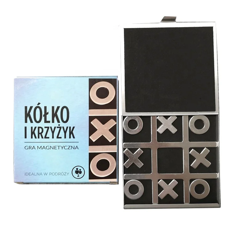 Tin box magnetic portable  ludo game mini travel magnetic games