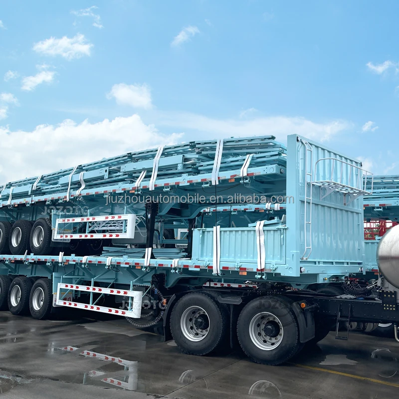 China Top2 Factory Truck & Trailer 11 13 meter 3 Axle 30-100 Tons Rear Side Dump Truck