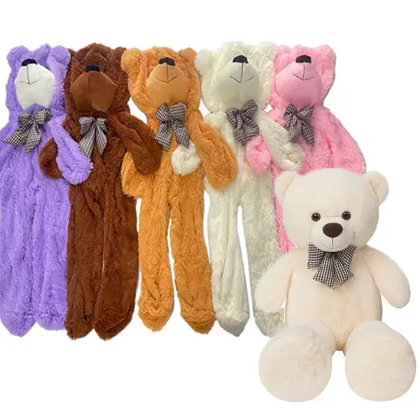 Big Human Size Unstuffed Teddy Bear Skin Soft Large Plush Toy Cover Without Filling